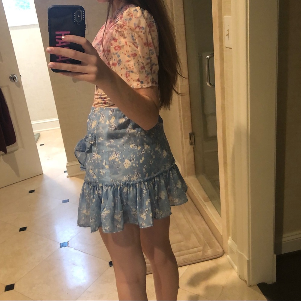 Boho Ruffle Dress Size Small - Picture 3 of 5